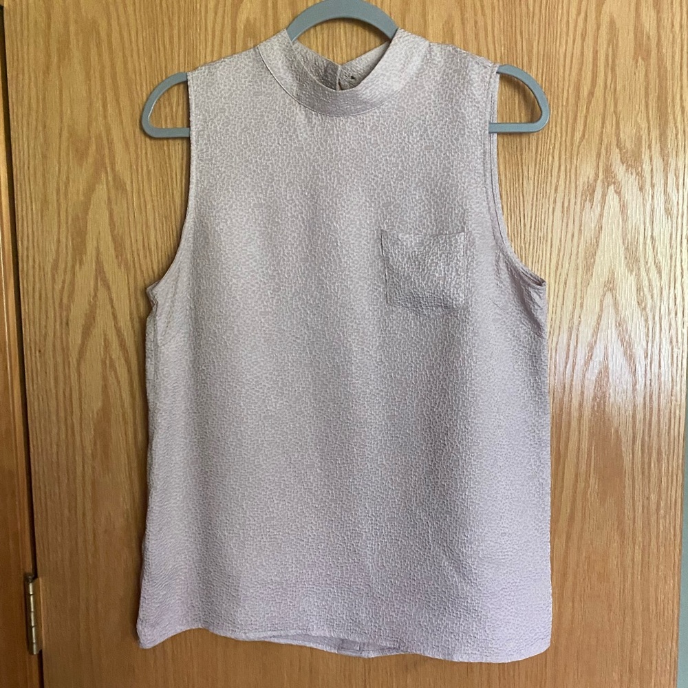 NEXT Cream/tan textured Sleeveless blouse